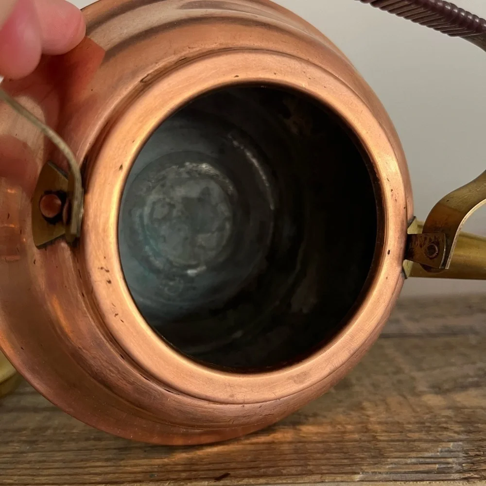 Dutch Vintage Copper and Brass Teapot